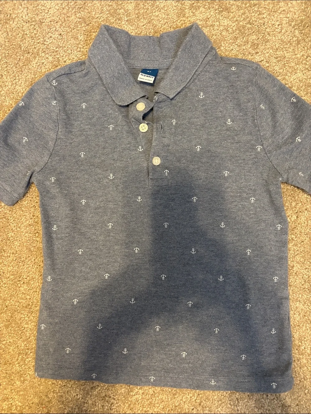 OldNavy boys 5t  Anchor-Print Polo Shirt and slim chinos